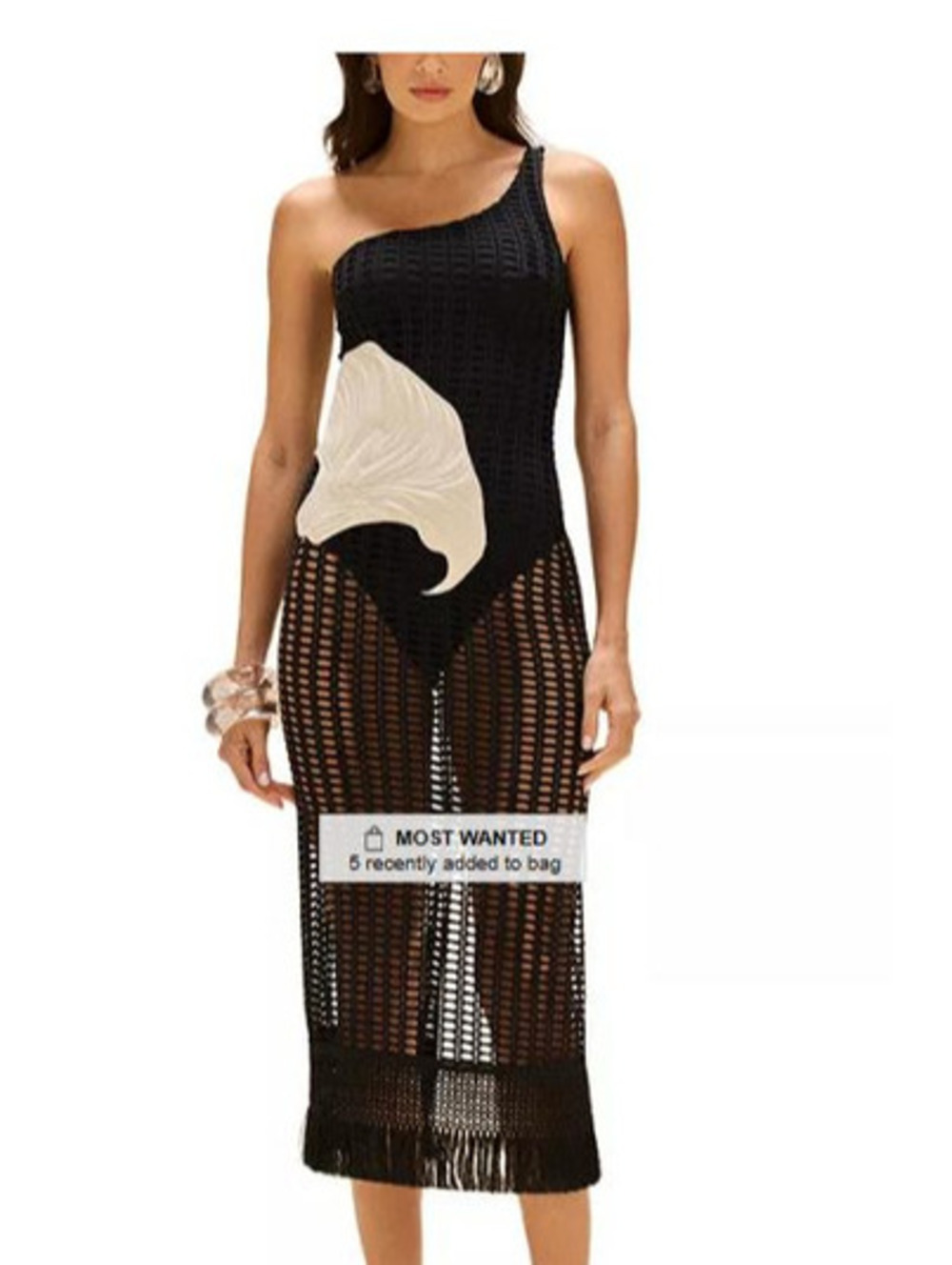 Mesh Printed Beach Dress with Selene Embroidery by PatBO